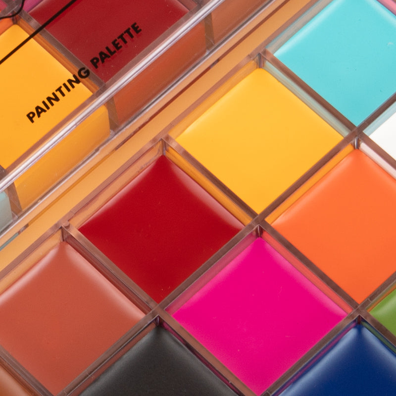 IMAGIC ABSTRACT GEOMETRIC 16 COLOR FACE PAINT PALETTE BD-505