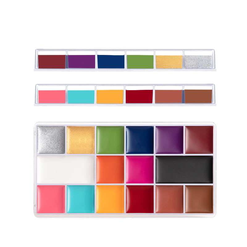 IMAGIC ABSTRACT GEOMETRIC 16 COLOR FACE PAINT PALETTE BD-505