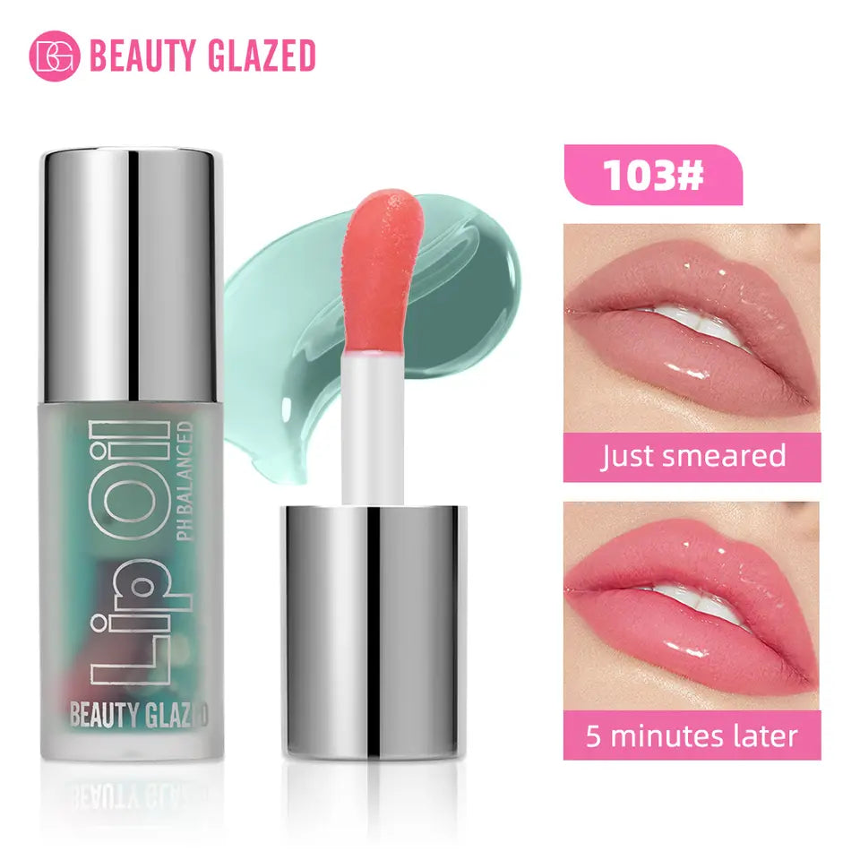 Beauty Glazed Temperature Color Changing Lipgloss Moisturizer Long-lasting Liquid Lipstick
