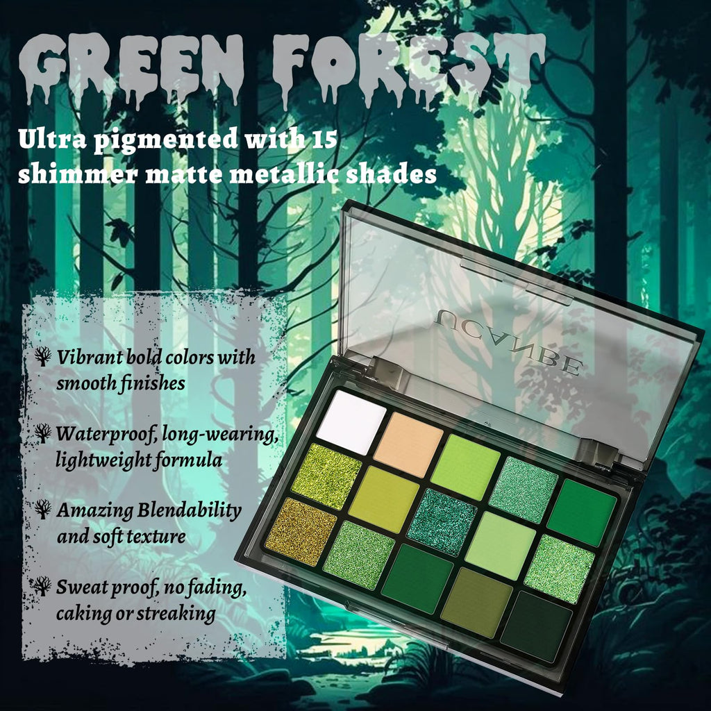 Ucanbe Green Forest Eyeshadow Makeup Palette