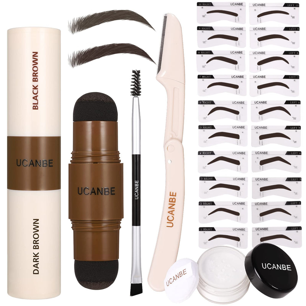 UCANBE Eyebrow stamp stencil kit