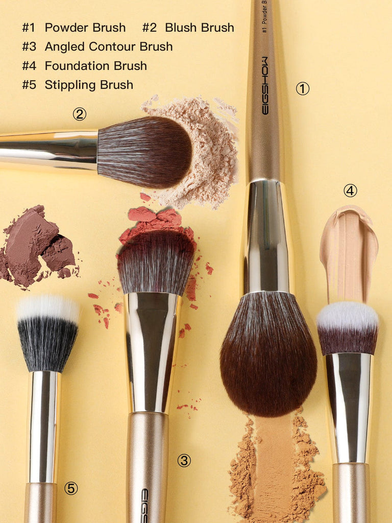 Monarch Butterfly 16 PCS Professional Makeup Brush Set with Bag