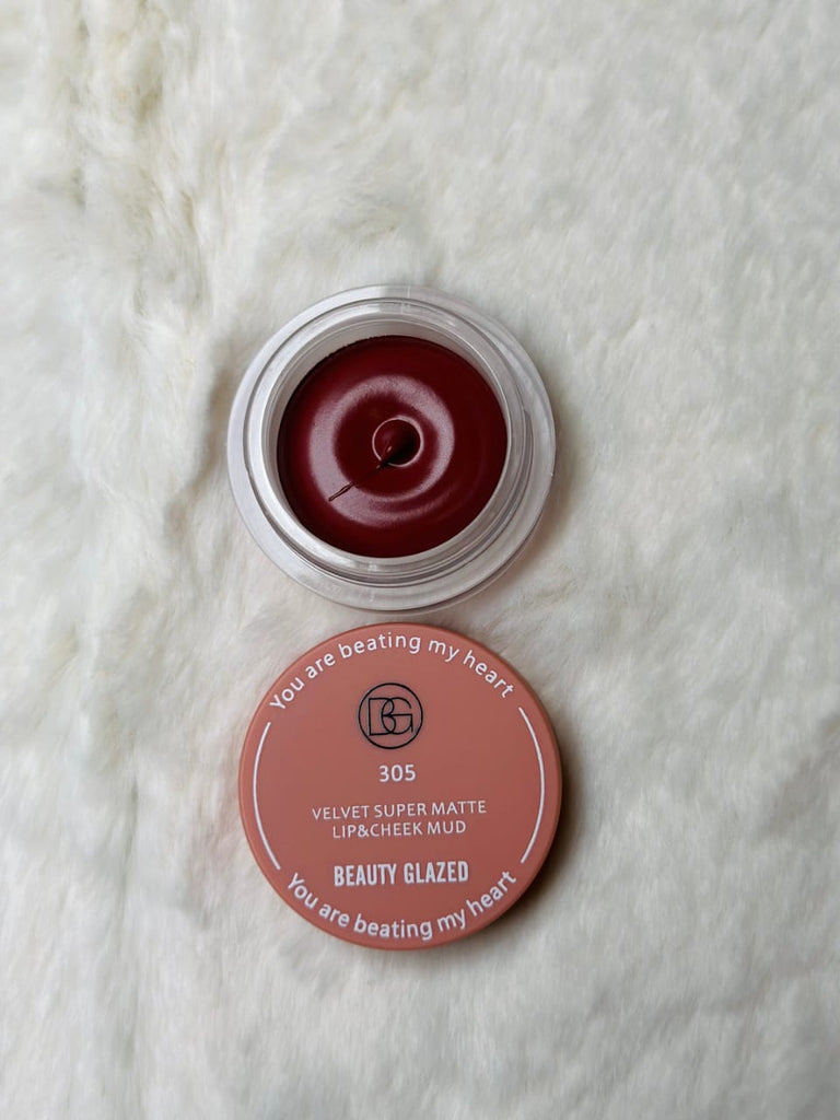 Beauty Glazed 3 Colors Lip & Cheek Mud Waterproof / Blusher
