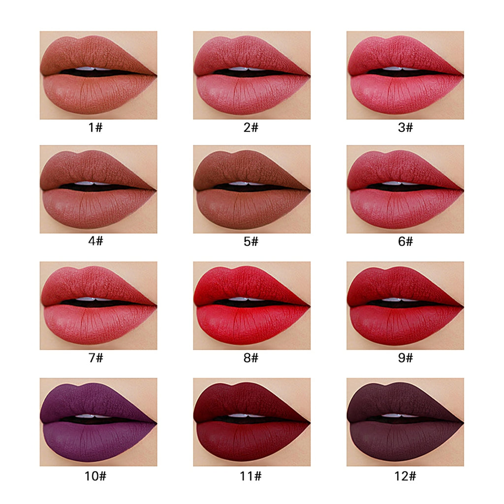 IMAGIC 12-Color Lipstick Matte Waterproof