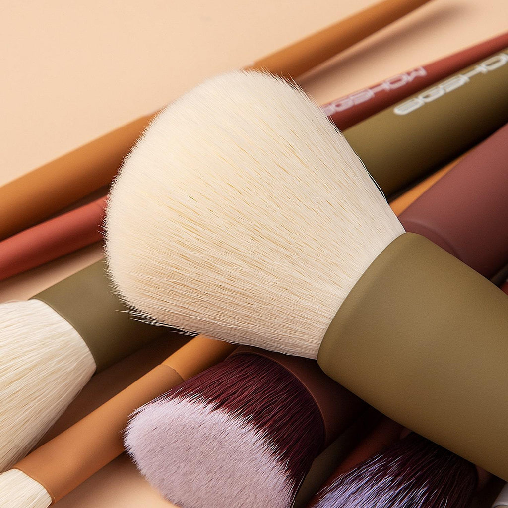 5-COLOR SERIES - 9 PCS MAKEUP BRUSH KIT WITH A POUCH - EIGSHOW Beauty