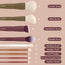 EIGSHOW Beauty 5-COLOR SERIES - 9 PCS MAKEUP BRUSH KIT WITH A POUCH