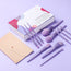 EIGSHOW Beauty ECOPRO BAMBOO FIBER - 11PCS SUNSET MIST PURPLE BRUSH KIT