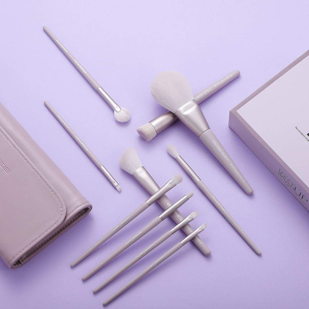 Eigshow Beauty Full MORANDI SERIES -10 PCS READY TO ROLL BRUSH SET-  LILAC