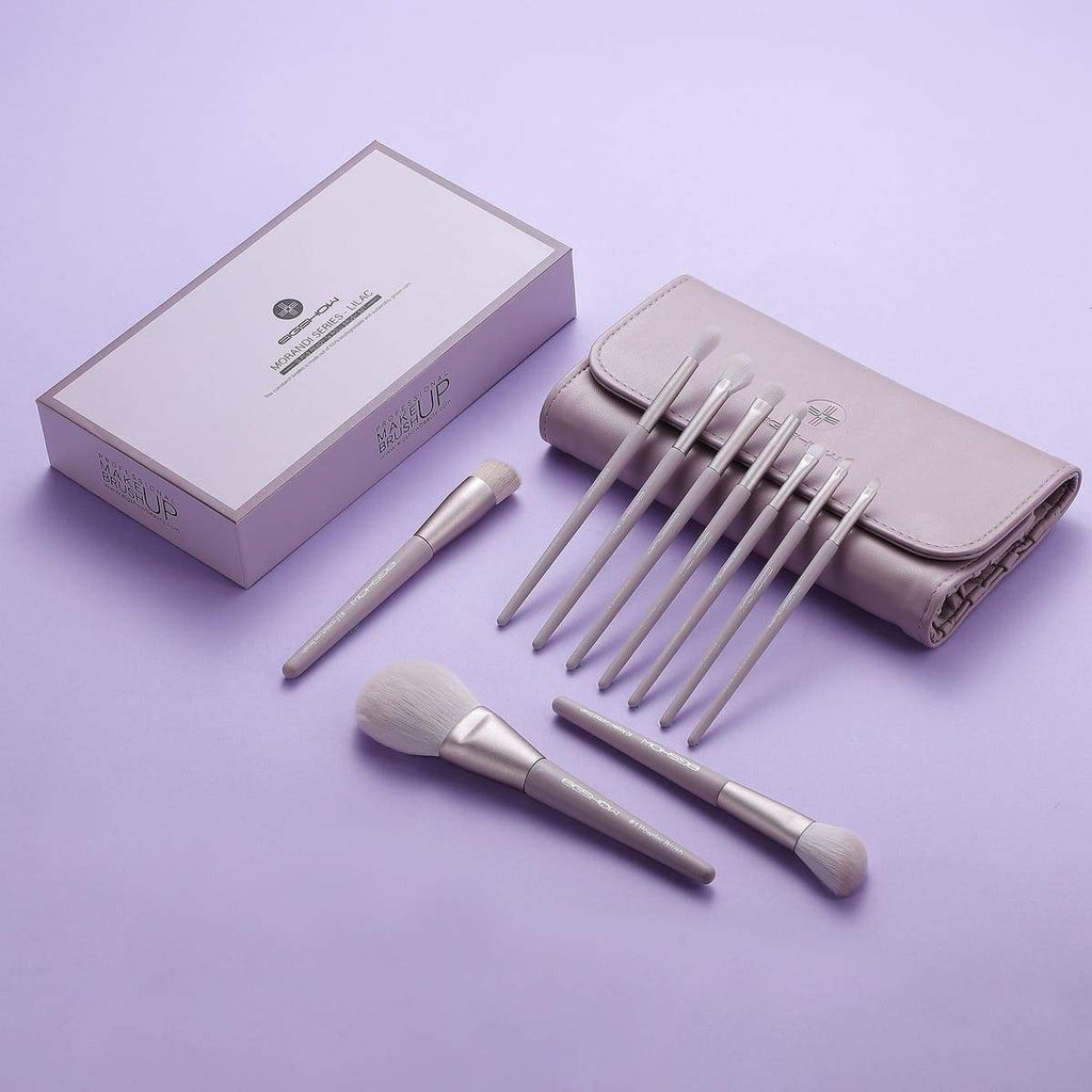 Eigshow Beauty Full MORANDI SERIES -10 PCS READY TO ROLL BRUSH SET-  LILAC