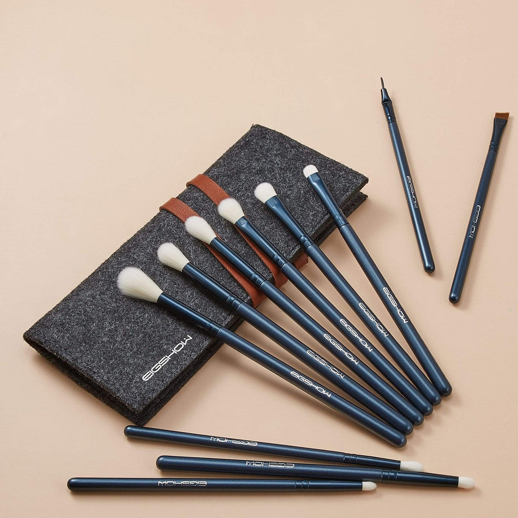 JADE SERIES - 11 PCS EYE BRUSH KIT - TOURMALINE BLUE - EIGSHOW Beauty