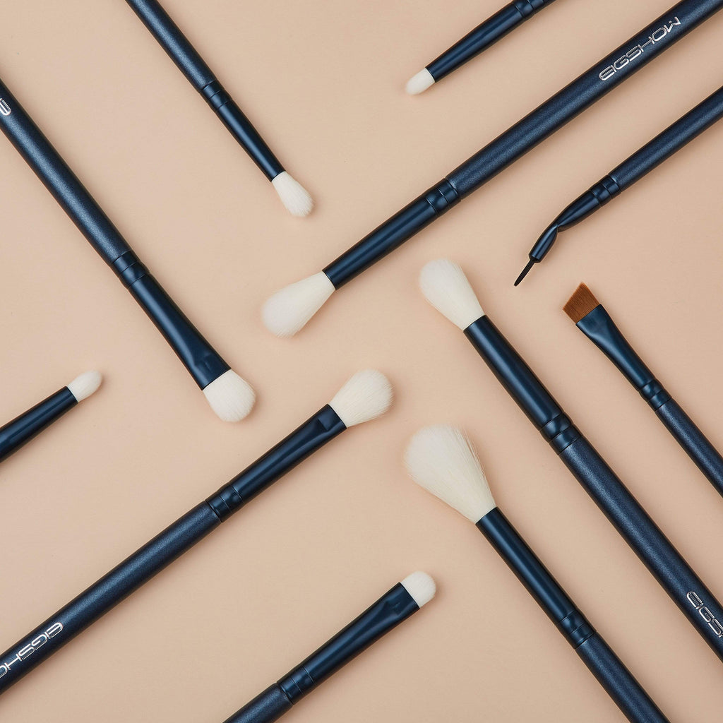 JADE SERIES - 11 PCS EYE BRUSH KIT - TOURMALINE BLUE - EIGSHOW Beauty