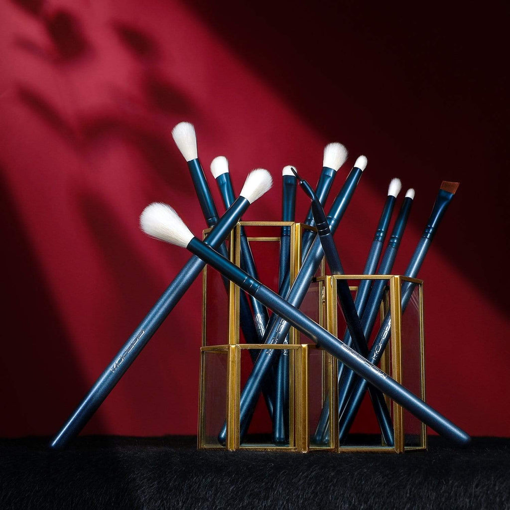 JADE SERIES - 11 PCS EYE BRUSH KIT - TOURMALINE BLUE - EIGSHOW Beauty