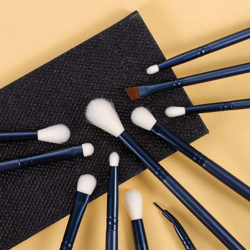 JADE SERIES - 11 PCS EYE BRUSH KIT - TOURMALINE BLUE - EIGSHOW Beauty