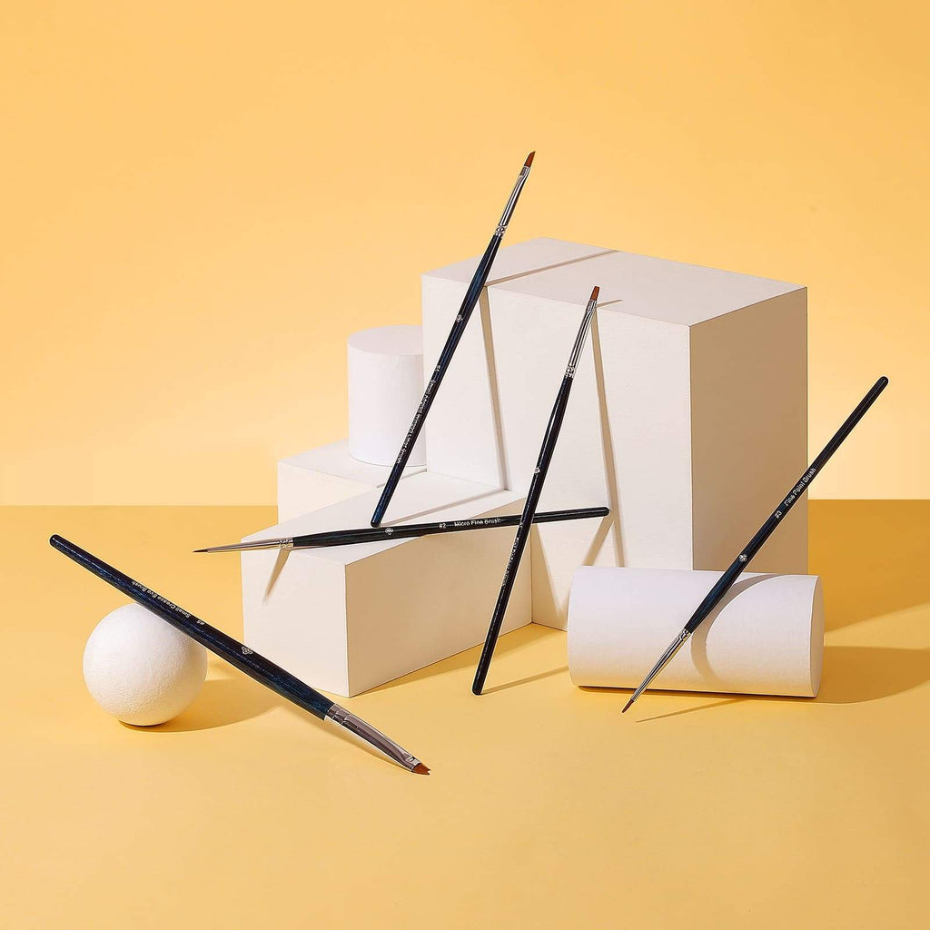 EIGSHOW Beauty Ultra Fine Series - 5 Pcs Precision  Liner Definer  Brush Kit