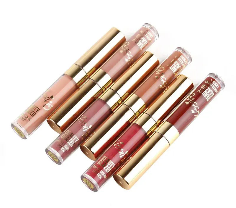 Beauty glazed gold lipstick pallet