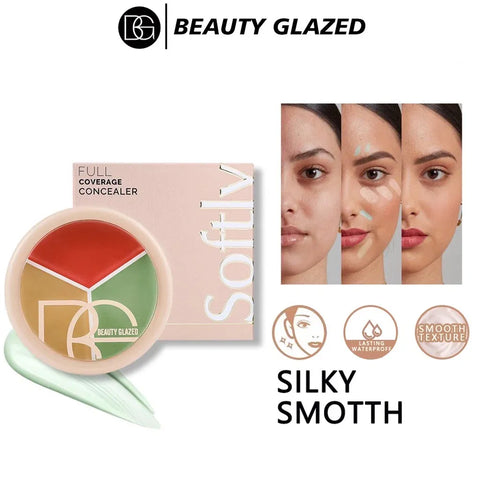 BEAUTY GLAZED Full Cover Cream Concealer Matte Smooth Cover