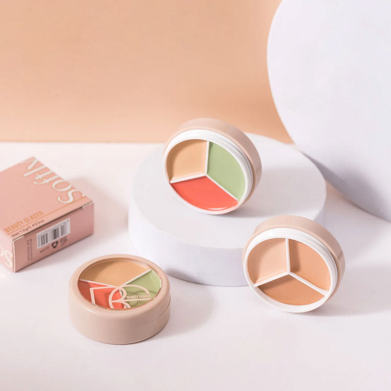 BEAUTY GLAZED Full Cover Cream Concealer Matte Smooth Cover