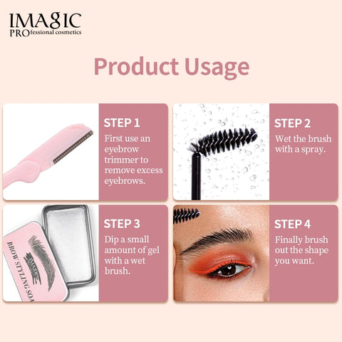 IMAGIC Kit Soap Eyebrows Pomade Gel Styling