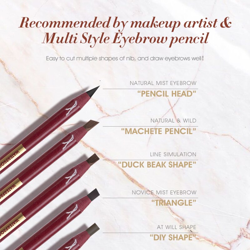 IMAGIC 5Colors Eyebrow Pencil Waterproof