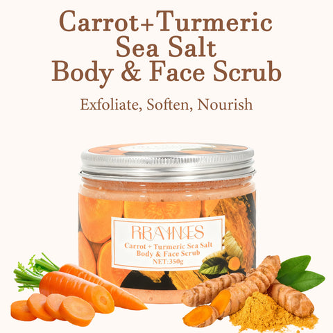 RRAINES Carrot & Turmeric Salt Scrub