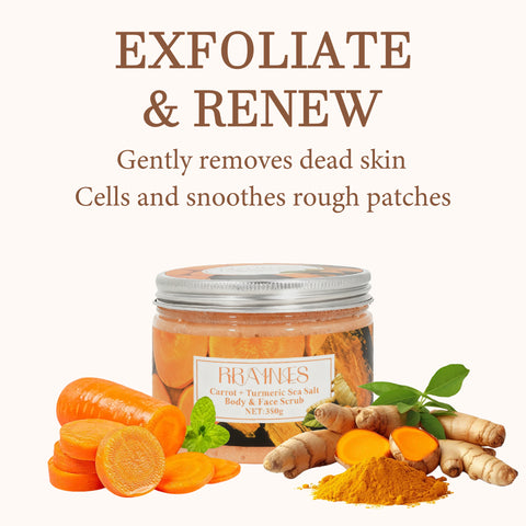 RRAINES Carrot & Turmeric Salt Scrub