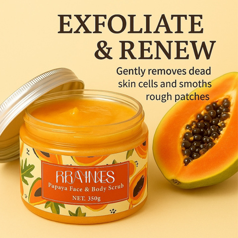 RRAINES Papaya Salt Scrub 350g