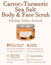 RRAINES Carrot & Turmeric Salt Scrub