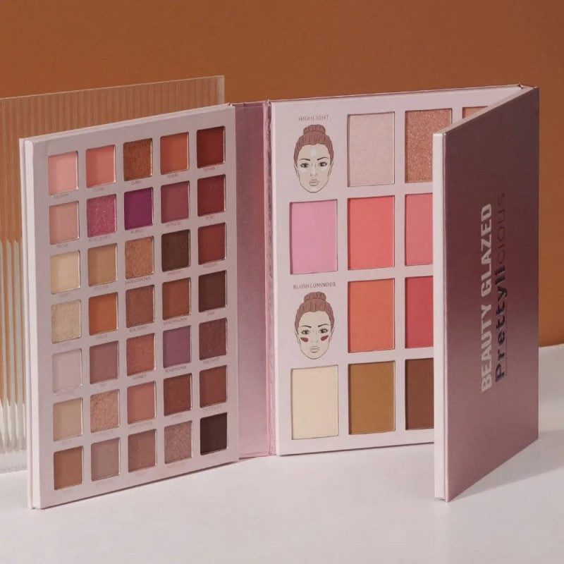 BEAUTY GLAZED 84 Colors PRETTYLICIOUS Pressed Powder Eyeshadow