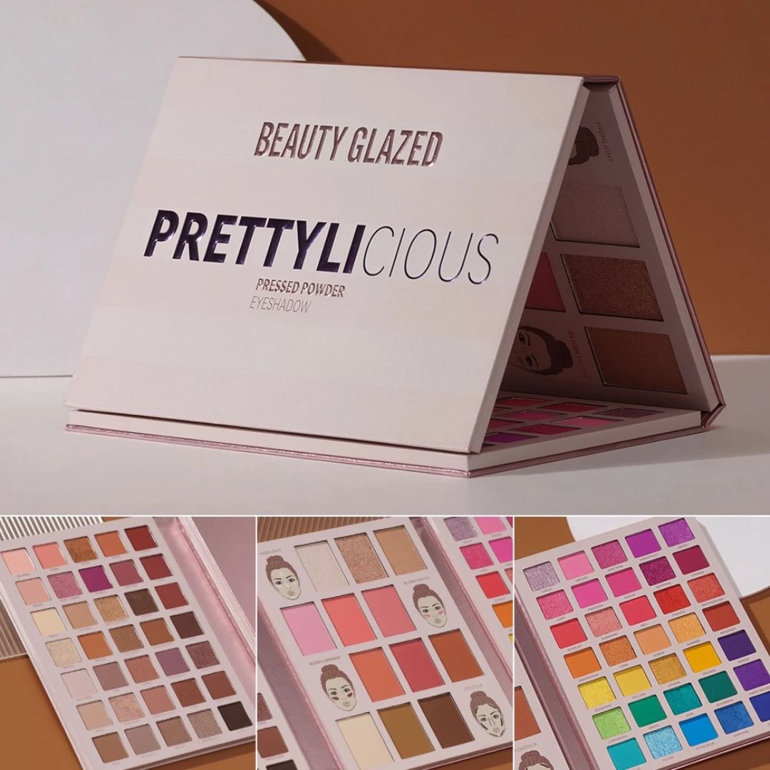 BEAUTY GLAZED 84 Colors PRETTYLICIOUS Pressed Powder Eyeshadow