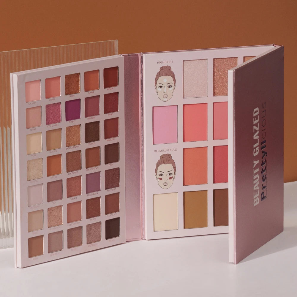 BEAUTY GLAZED 84 Colors PRETTYLICIOUS Pressed Powder Eyeshadow