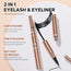 Beauty Glazed 2 In 1 Double-Head Mascara Eyeliner Pen Suit Lasting Without Blooming