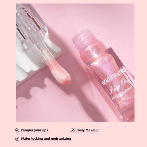 Beauty Glazed Nourishing and Healing Lip Oil - Moisturizing and Lightweight Touch