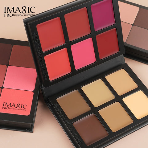 IMAGIC 12 Color Multiuse Cream Foundation & Blush Palette FA-145