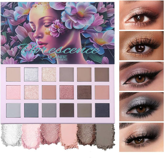 UCANBE Florescence Eyeshadow Palette 18 Colors