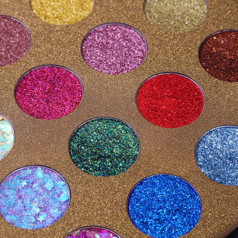 UCANBE STARRY PALETTE-Pro 16 Colors Glitter Eyeshadow Palette - Professional