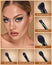 Kingknight Series 19 Pcs Professional Makeup Brush Set - Black