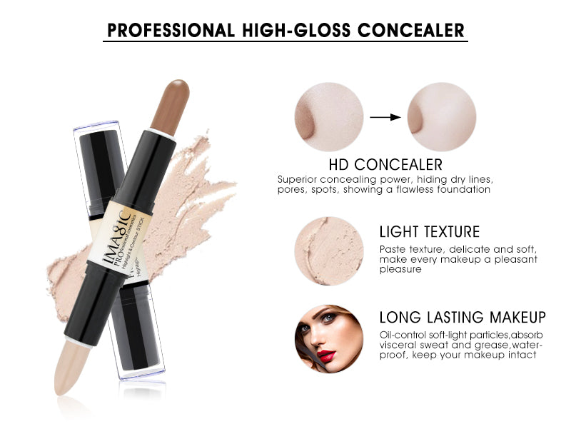 IMAGIC Makeup Creamy Double-ended 2in1 Contour Stick