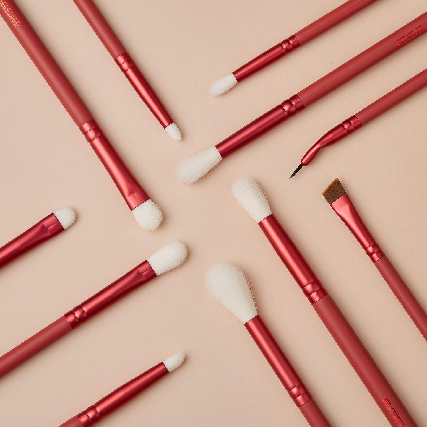 JADE SERIES - 11 PCS EYE BRUSH KIT - AGATE RED - EIGSHOW Beauty