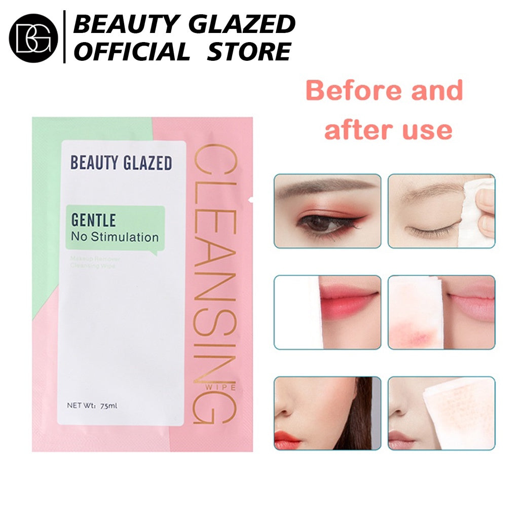 BEAUTY GLAZED Makeup Remover Wipes Cleansing Cotton