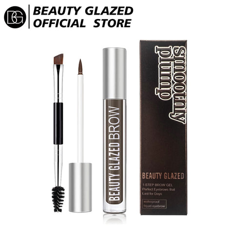 Beauty Glazed Eyebrow Gel Smoothy Plump With Eyebrow Brush One Step Brow Gel